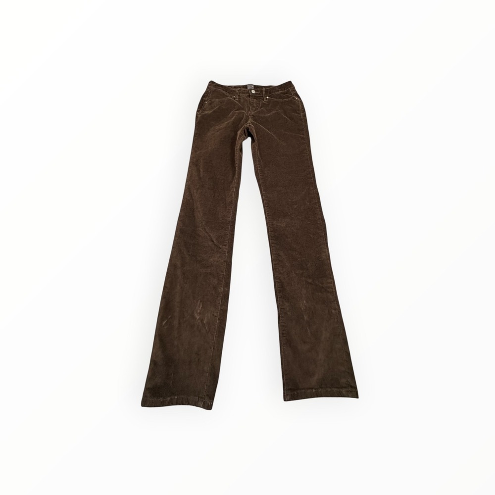 JAG Corduroy Pants Womens 8 Brown Mid Rise Slim Leg JA792 Stretch Five Pocket